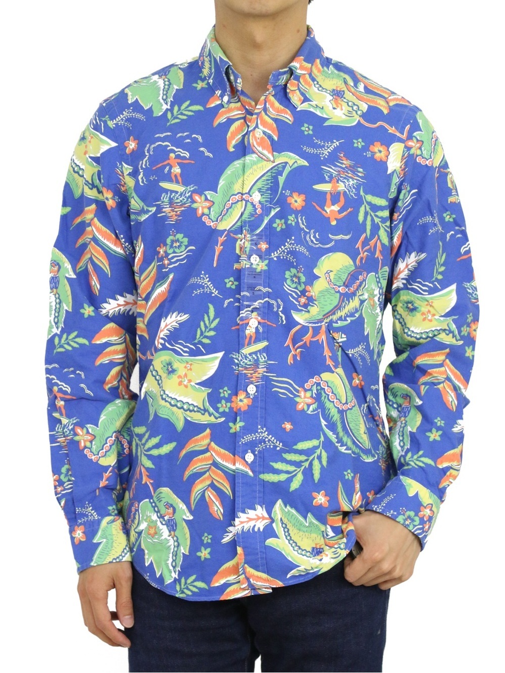 Polo Ralph Lauren | Classic Fit Long Sleeve Floral Aloha Button Down Shirt | 2XB